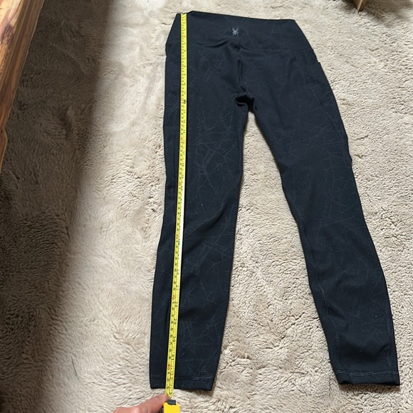 Spyder Active Leggings Womens Small Black Pants Gym Yoga Waist Compression EUC - Picture 6 of 10